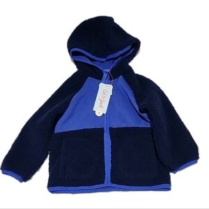 Cat And Jack Blue and Navy Blue Hooded Jacket